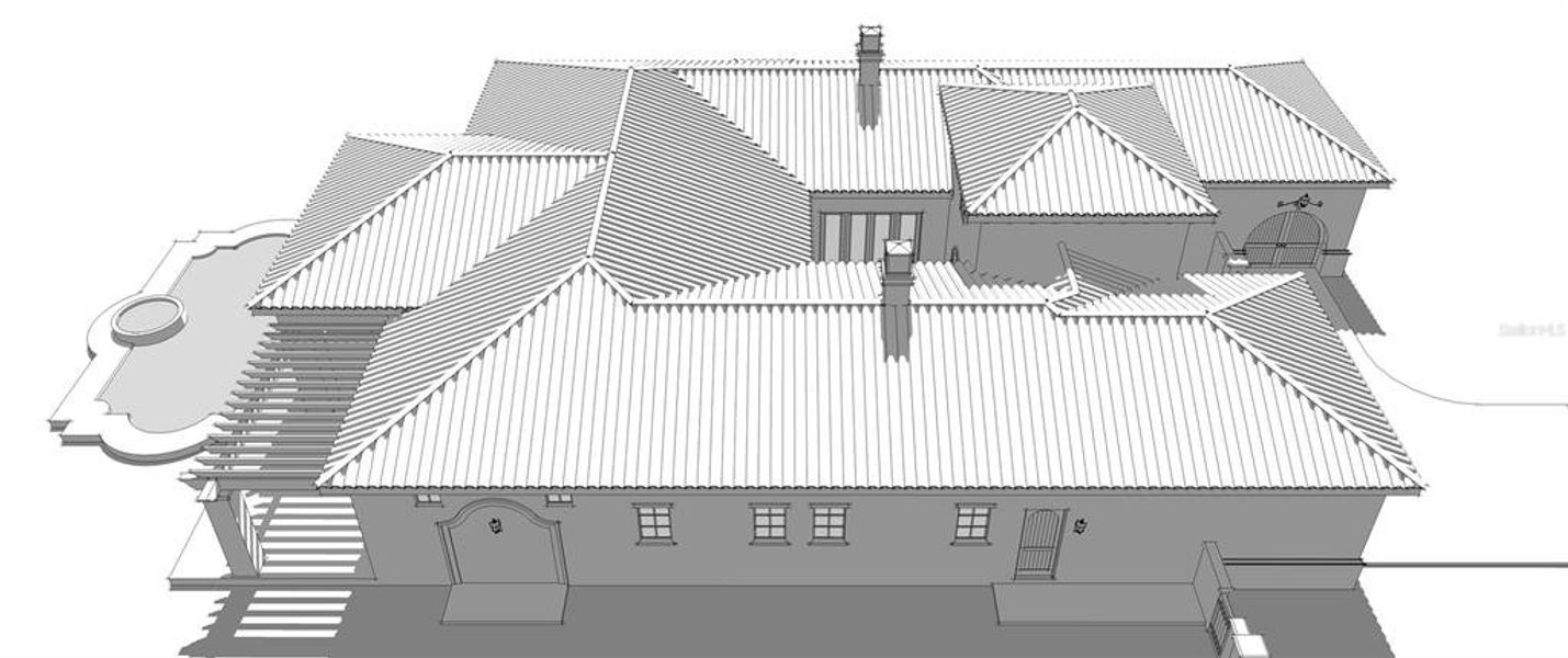 Exterior rendering of this home design in , Lutz, FL (Image 13).