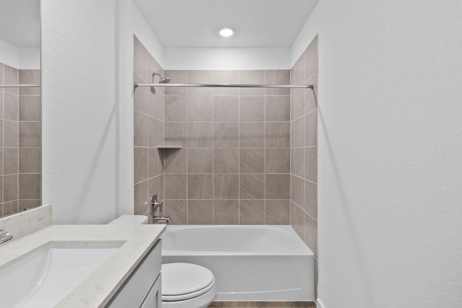 Furnished interior view inside a new home in The Canopies, Splendora (Image 6).