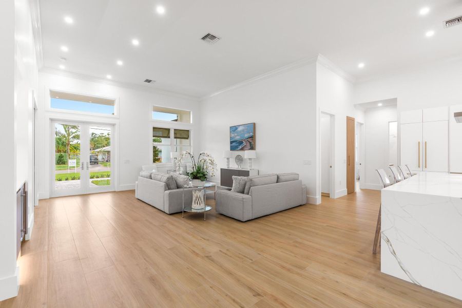 Furnished interior view inside a new home in , Boynton Beach (Image 13). Furnished interior view inside a new home in , Boynton Beach (Image 13).