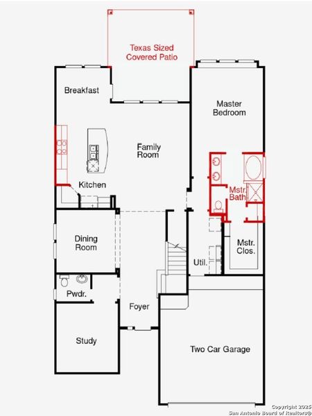 2D floor plan layout of this home in Foxbrook, Cibolo, TX (Image 3). 2D floor plan layout of this home in Foxbrook, Cibolo, TX (Image 3).
