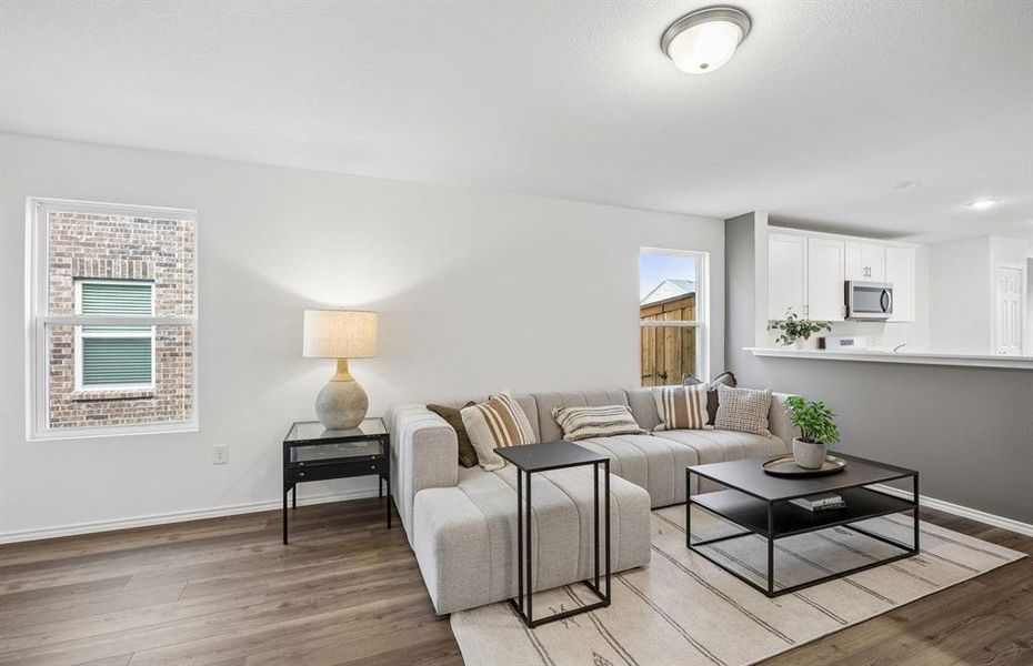 *Model representation Spacious gathering room