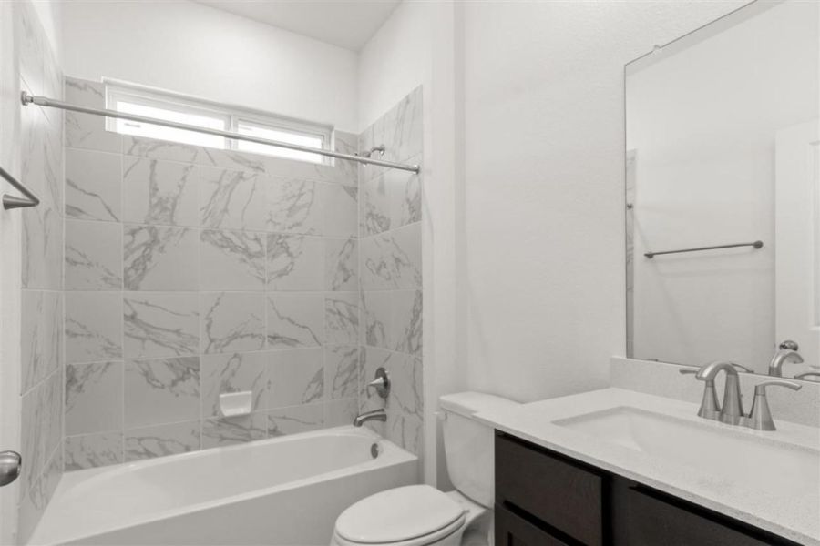 Furnished interior view inside a new home in Trace, San Marcos (Image 11).