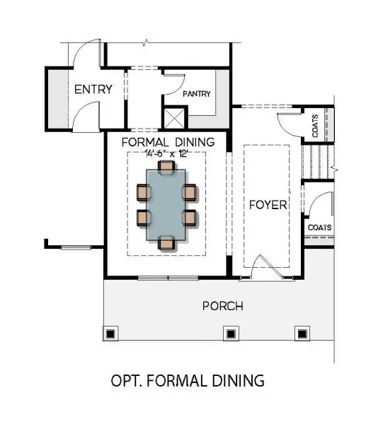 2D floor plan layout for the Princeton by Greybrook Homes in Deer Brook, Mooresville, NC (Image 7).