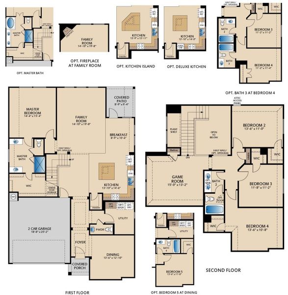 2D floor plan layout for the Garland by Pacesetter Homes in Timberbrook, Justin, TX (Image 4). 2D floor plan layout for the Garland by Pacesetter Homes in Timberbrook, Justin, TX (Image 4).