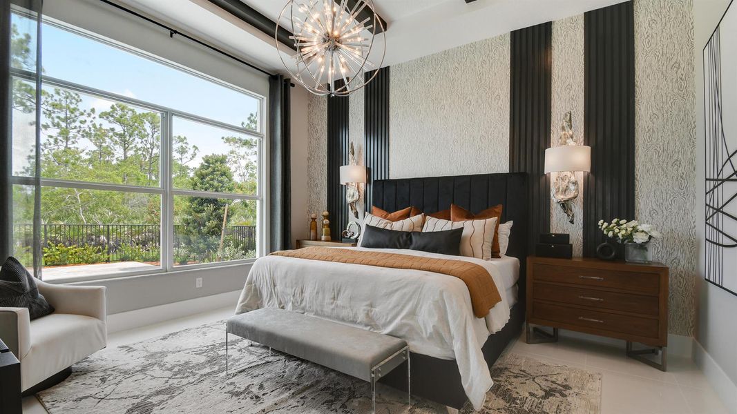 Furnished interior view inside a new home in Mosaic, Port St. Lucie (Image 32).