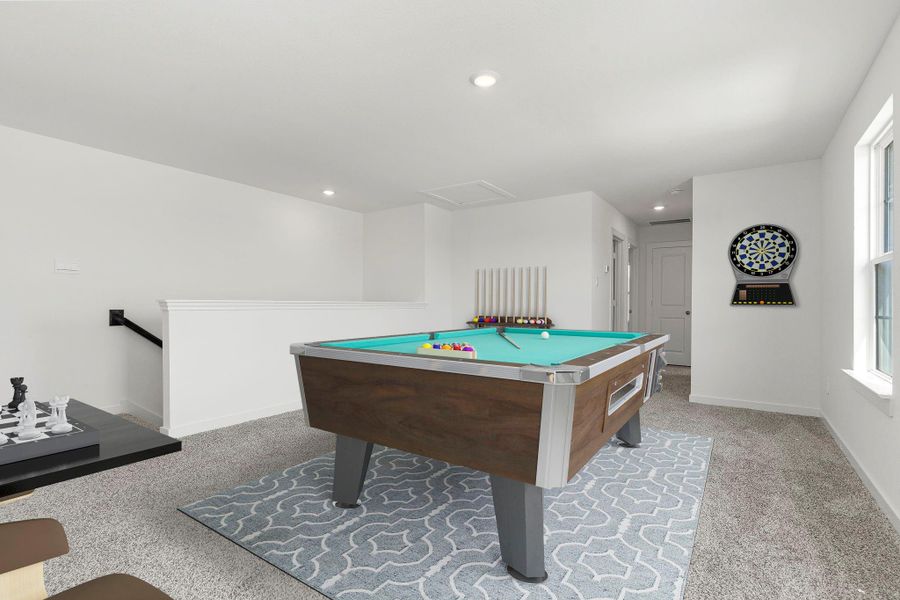 Furnished interior view inside a new home in Tamarron, Fulshear (Image 16).