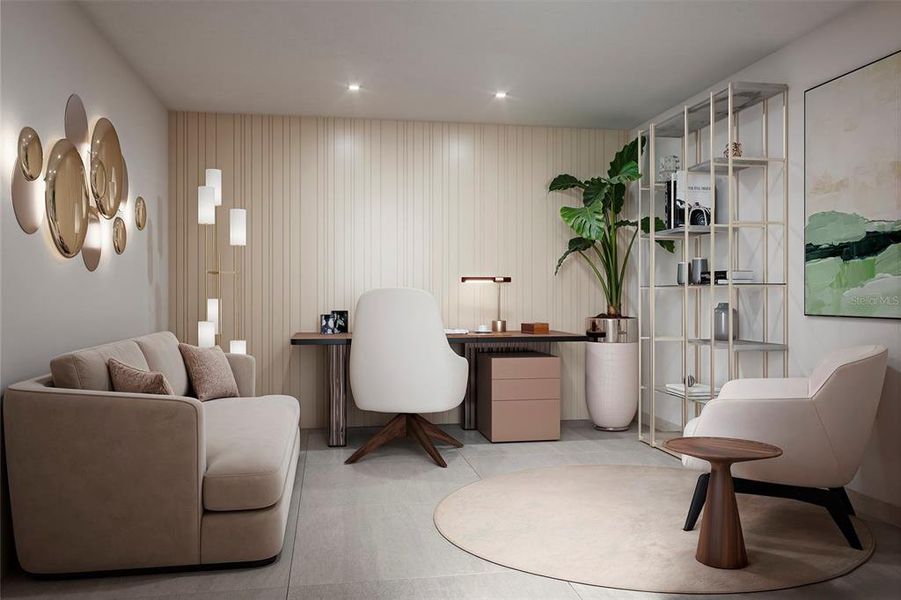 Furnished interior view inside a new home in , Tampa (Image 6).