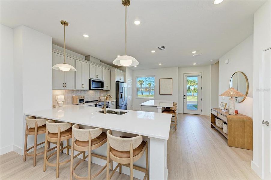 Furnished interior view inside a new home in Nautique at Waterside, Sarasota (Image 12).