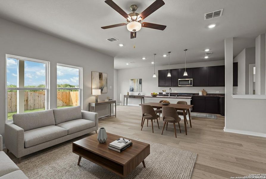 Furnished interior view inside a new home in Garden Grove, San Antonio (Image 16).