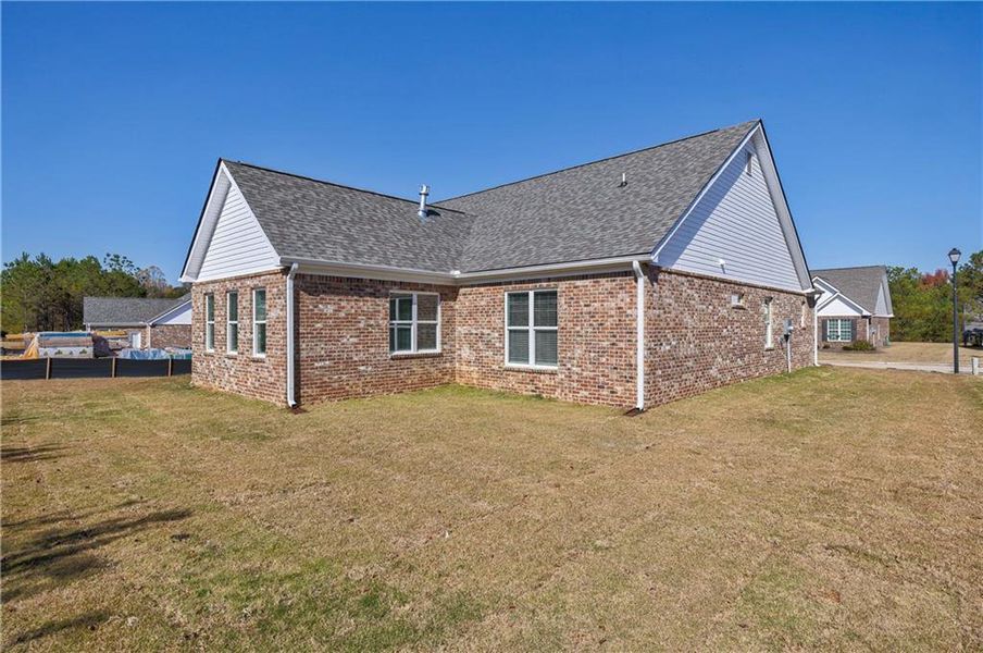 Exterior details and patio area of a home in , Social Circle (Image 3). Exterior details and patio area of a home in , Social Circle (Image 3).