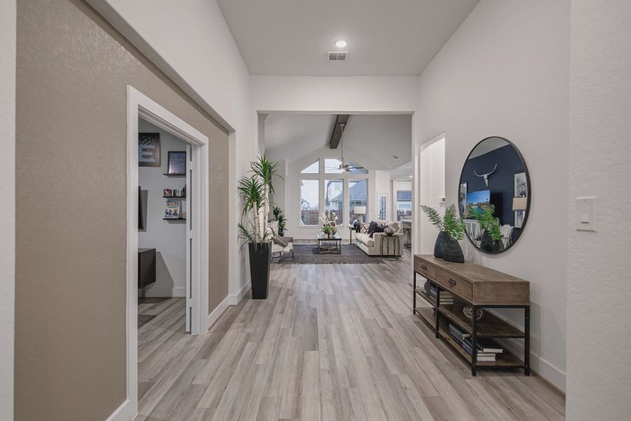 Furnished interior view inside a new home in Stillwater Ranch, Buda (Image 10).