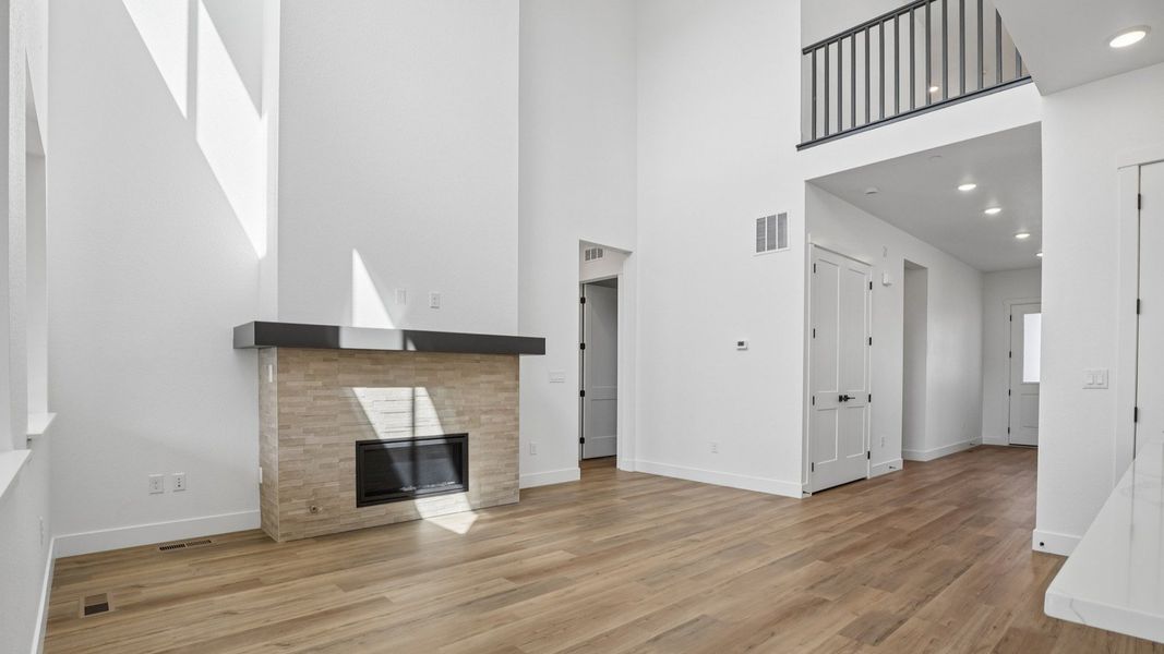 Furnished interior view inside a new home in Dillon Pointe - Journey, Broomfield (Image 46).