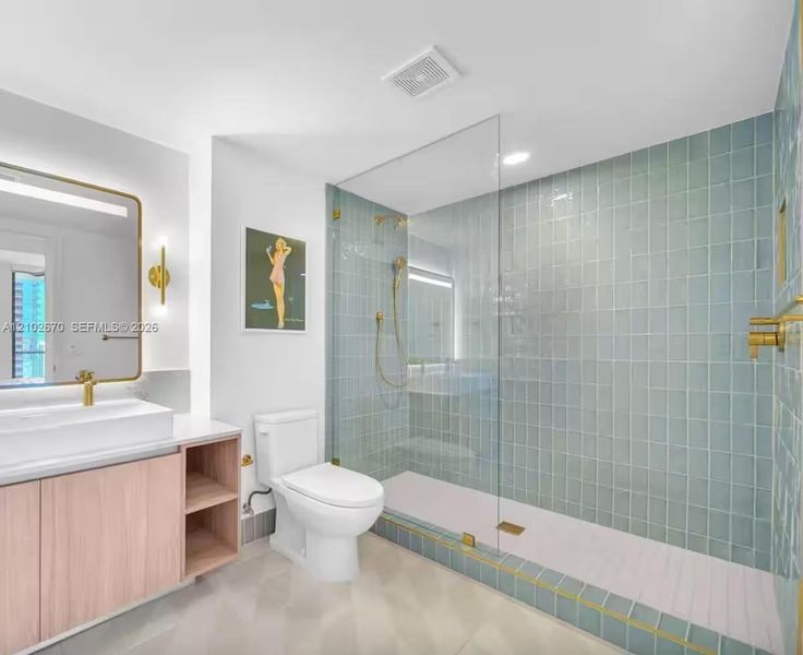 Furnished interior view inside a new home in , Miami (Image 9).