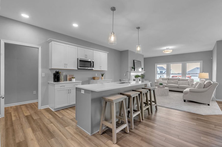 Representative furnished interior of a home built from the The Belmont by Forbes Capretto Homes in Fieldstream Estates, Lancaster (Image 5).