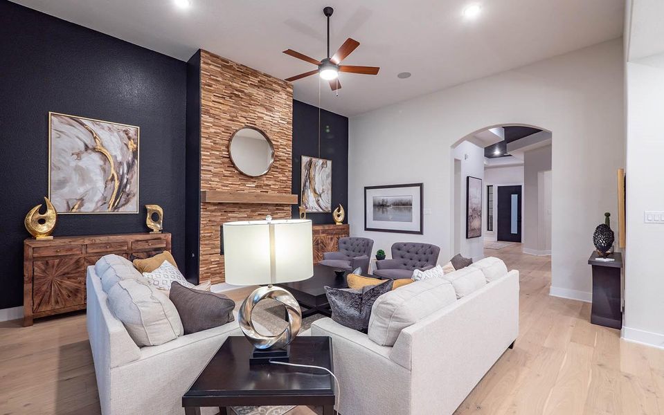 Furnished interior view inside a new home in Marvida, Cypress (Image 5).
