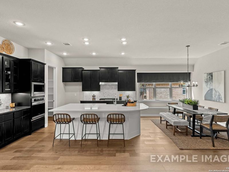 Furnished interior view inside a new home in Potranco Oaks, Castroville (Image 23).