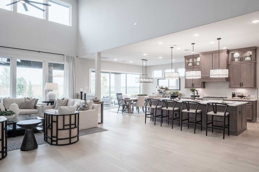 Representative furnished interior of a home built from the Milan by Tri Pointe Homes in Dunham Pointe, Cypress (Image 63).