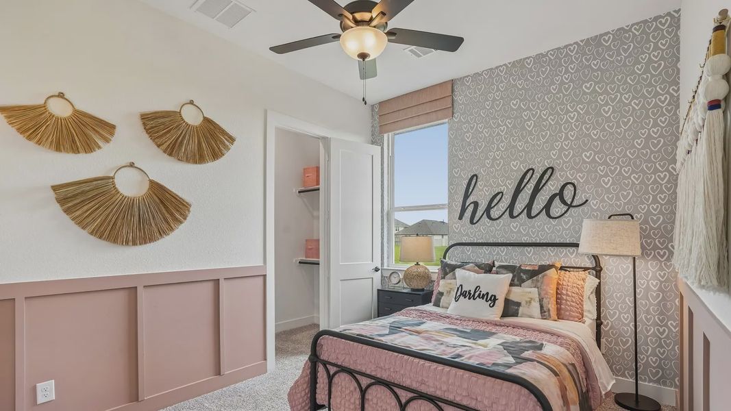 Representative furnished interior of a home built from the Sydney by Chesmar Homes in Westland Ranch, League City (Image 38).