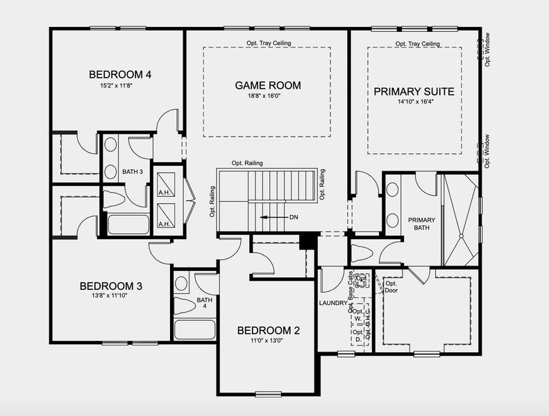 2D floor plan layout for the Palm by Taylor Morrison in Brookland Park, Auburndale, FL (Image 4). 2D floor plan layout for the Palm by Taylor Morrison in Brookland Park, Auburndale, FL (Image 4).