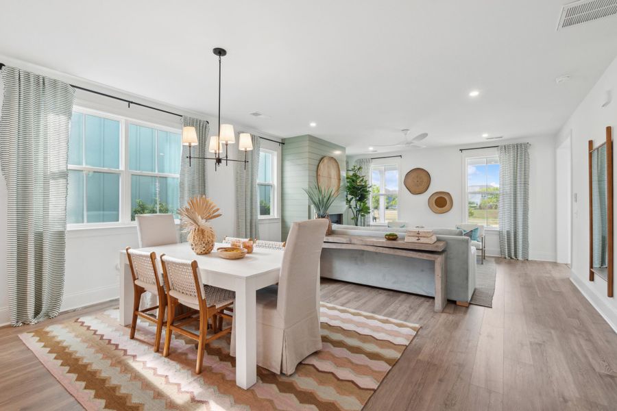 Furnished interior view inside a new home in , Summerville (Image 12).