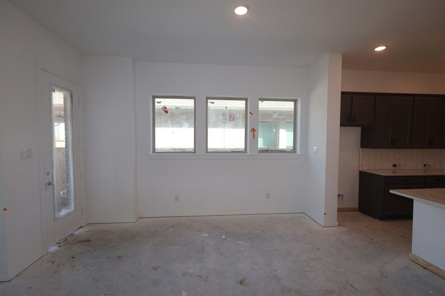 In-progress construction of a new home in Meridiana 45' Homesites, Manvel, TX (Image 6).