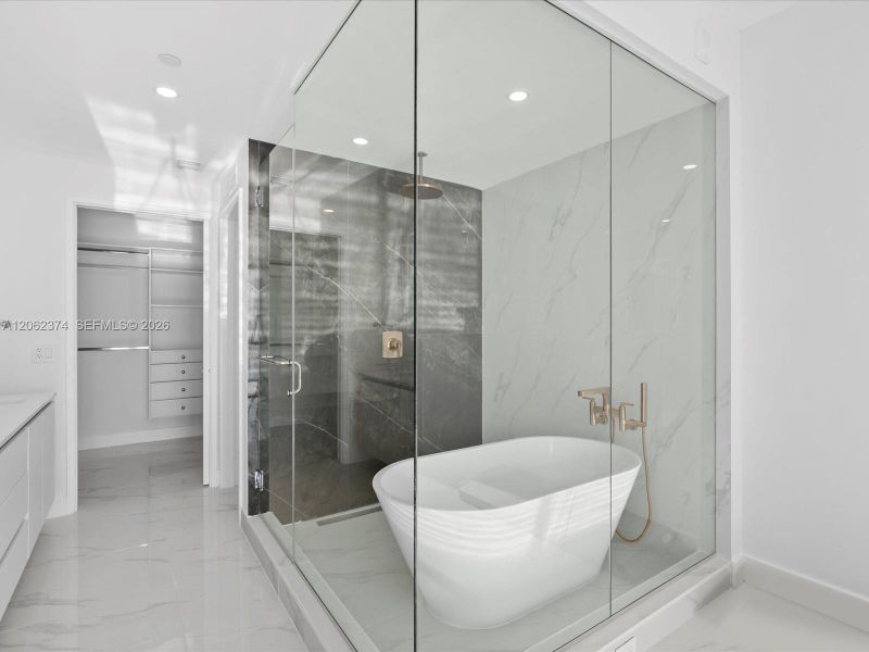 Furnished interior view inside a new home in , Miami (Image 17).