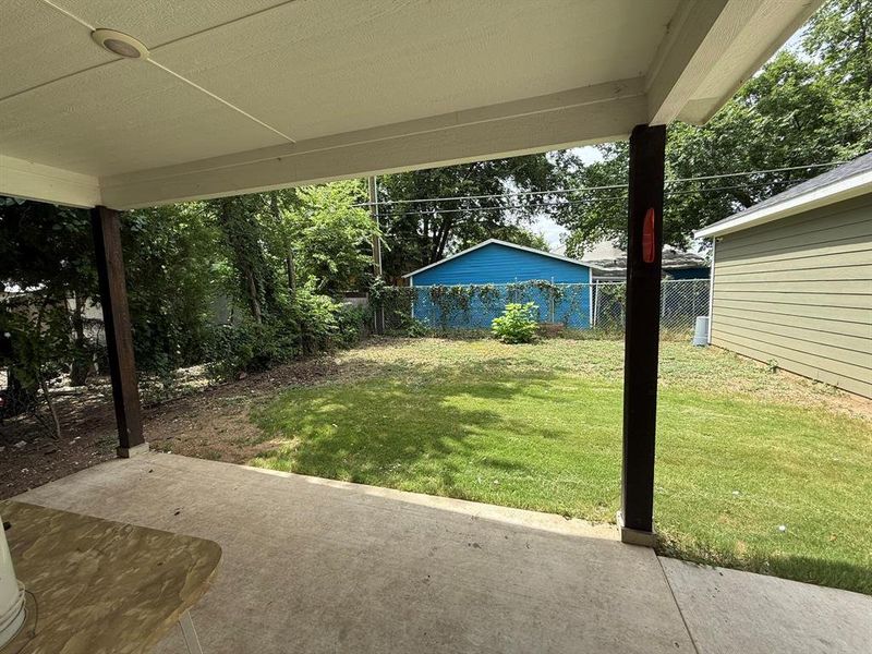 View of yard featuring a patio area