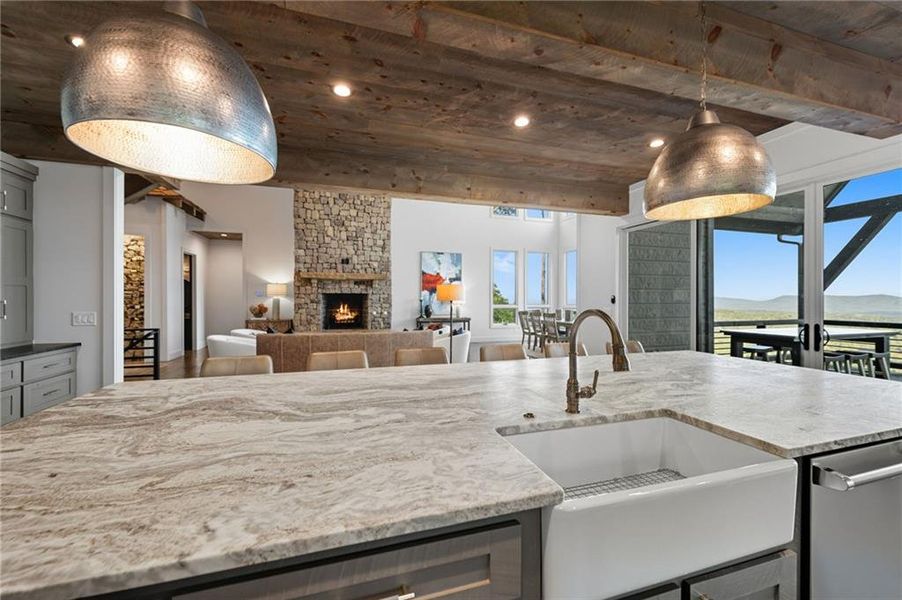 Furnished interior view inside a new home in , Mineral Bluff (Image 58).