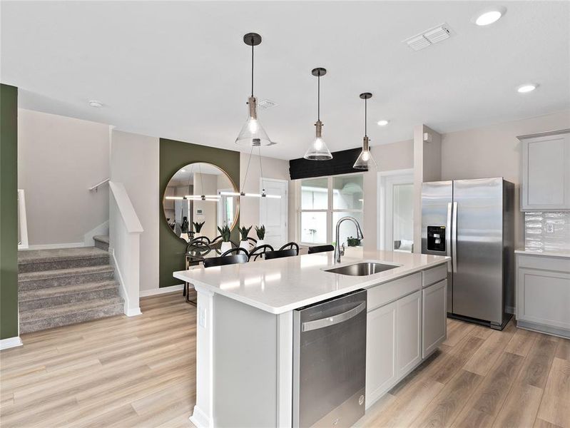 Furnished interior view inside a new home in EverBe, Orlando (Image 7). Furnished interior view inside a new home in EverBe, Orlando (Image 7).