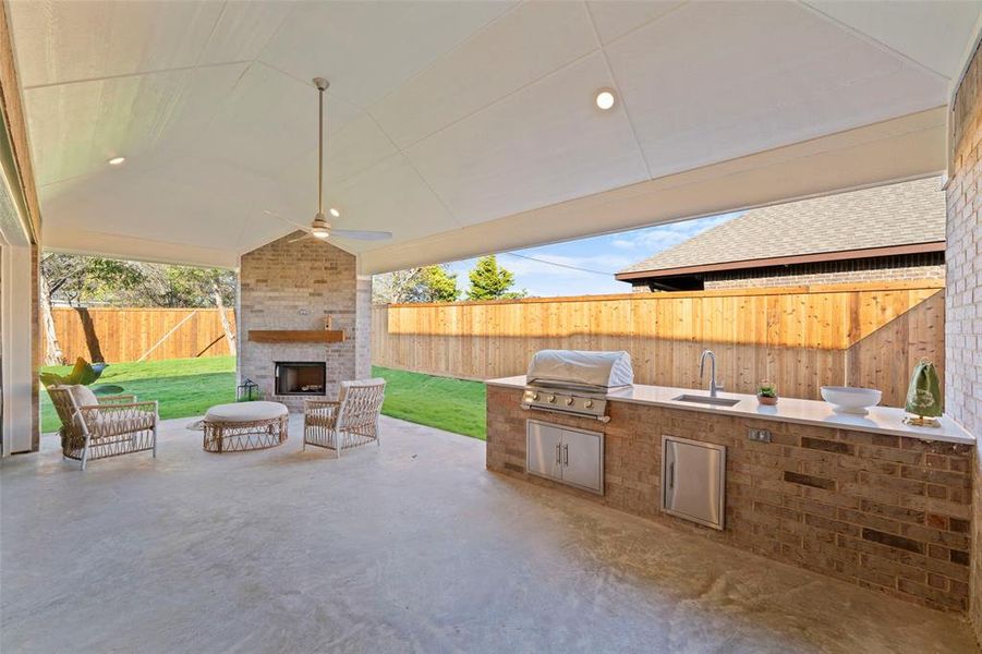 Exterior details and patio area of a home in , Glenn Heights (Image 4). Exterior details and patio area of a home in , Glenn Heights (Image 4).