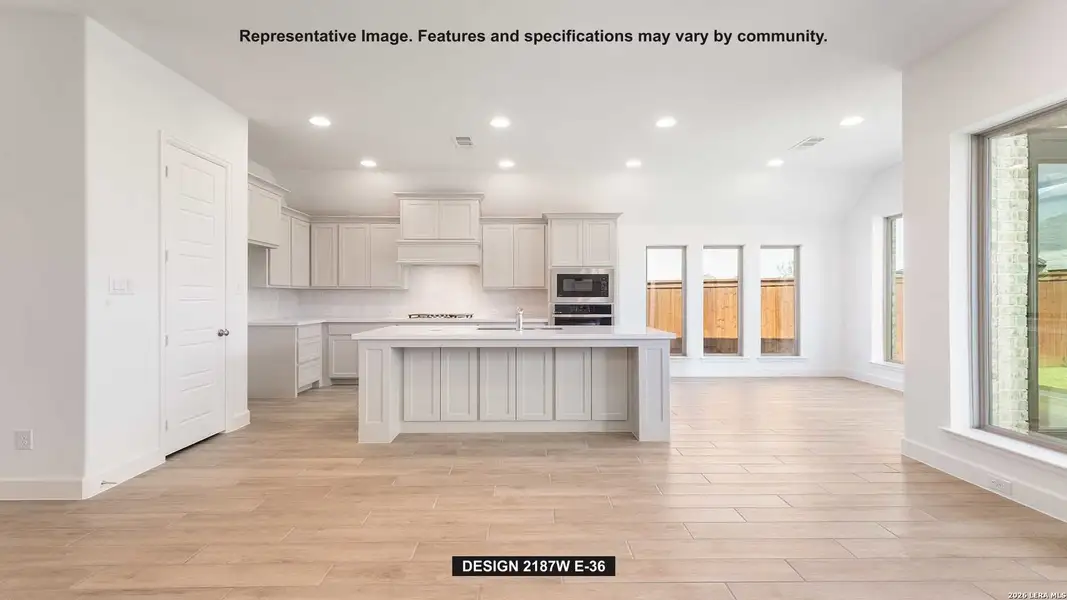 Furnished interior view inside a new home in Meadows of Mill Creek, Seguin (Image 5).