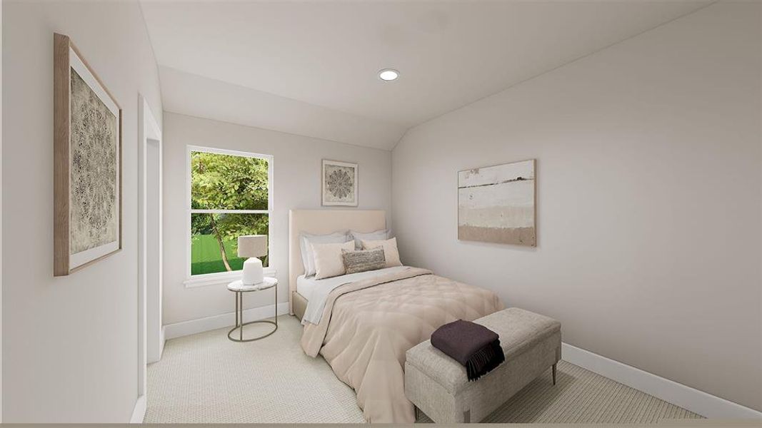 Furnished interior view inside a new home in Garden Collection at Union Park, Little Elm (Image 16).