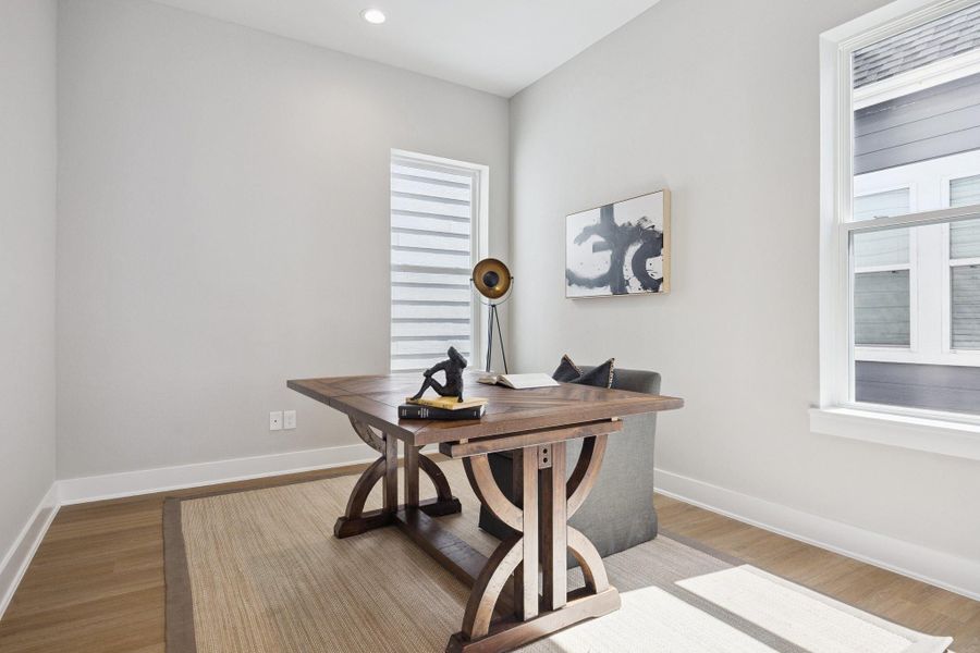 Flex room is perfect as formal dining room, home office or game room Flex room is perfect as formal dining room, home office or game room