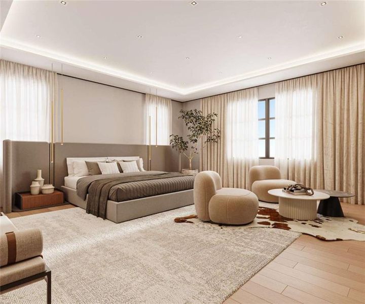 Furnished interior view inside a new home in , Buford (Image 5).