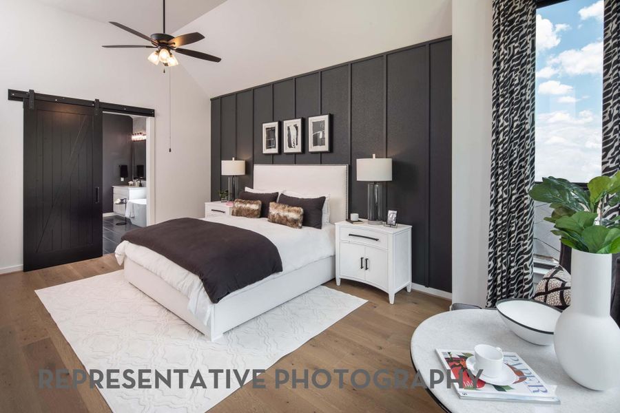 Furnished interior view inside a new home in The Woodlands Hills, Willis (Image 14).
