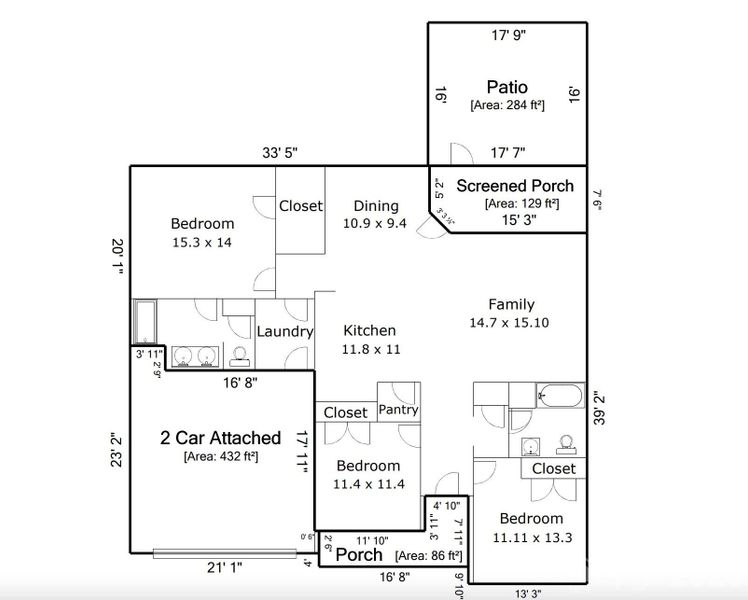 2D floor plan layout of this home in , Locust, NC (Image 5).
