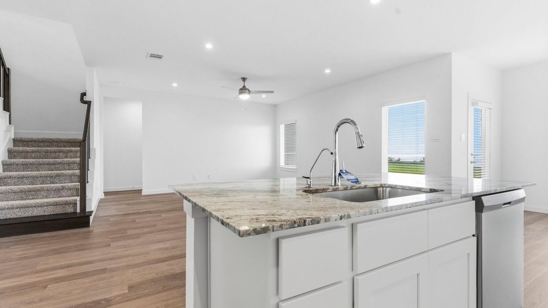 Representative furnished interior of a home built from the Jackson by D.R. Horton in Grand Cay Harbour, Texas City (Image 9). Representative furnished interior of a home built from the Jackson by D.R. Horton in Grand Cay Harbour, Texas City (Image 9).