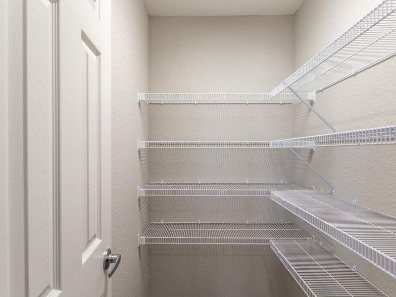 Walk-in pantry - Parsyn home plan by Highland Homes