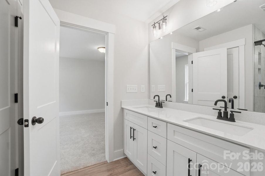 Furnished interior view inside a new home in Blythe Mill Townhomes, Waxhaw (Image 10).