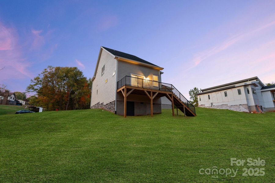 Exterior details and patio area of a home in , Hickory (Image 29).