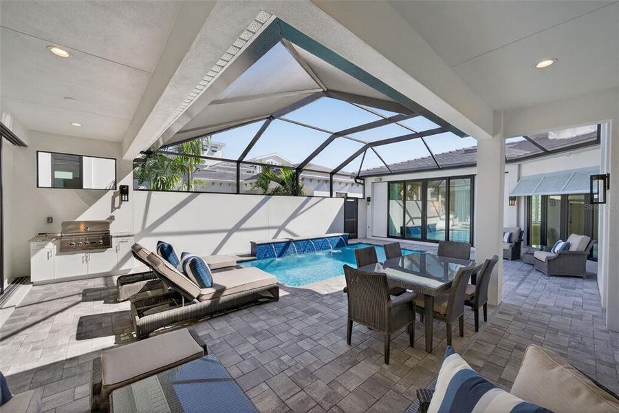 Furnished interior view inside a new home in Aqua Single Family Homes, Bradenton (Image 40).