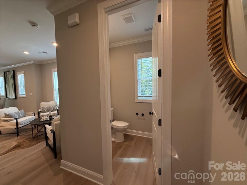 Furnished interior view inside a new home in The Townes at Wade Ardrey, Charlotte (Image 9).
