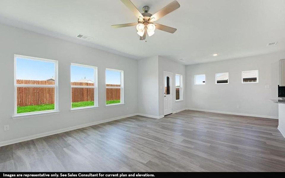 Representative unfurnished interior of a home built from the Aquila by CastleRock Communities in Lone Oak, San Antonio (Image 11).