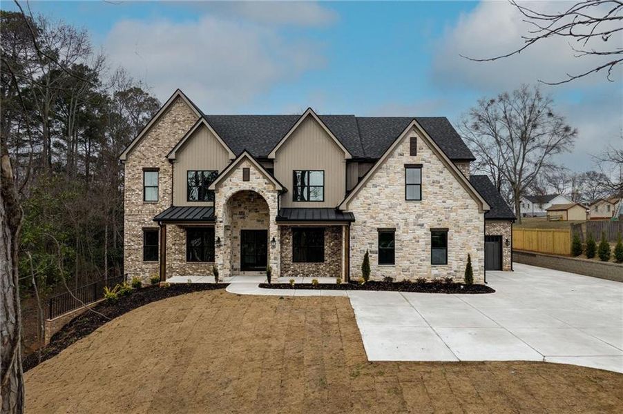 Front exterior of a new home in , Bethlehem, GA, highlighting curb appeal (Image 1). Front exterior of a new home in , Bethlehem, GA, highlighting curb appeal (Image 1).