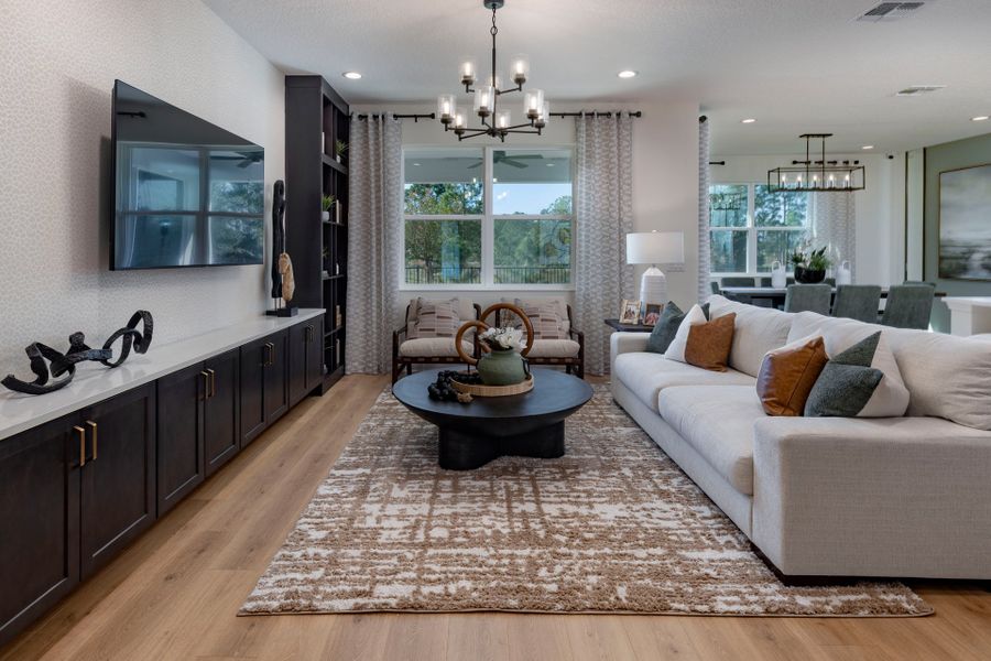 Spacious and Inviting Living Room in Central Florida Home