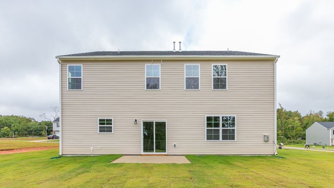 Exterior details and patio area of a home in Colly Farm, Stokesdale (Image 18).