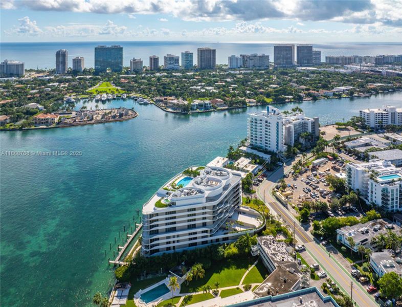 Front exterior of a new home in , Bay Harbor Islands, FL, highlighting curb appeal (Image 2). Front exterior of a new home in , Bay Harbor Islands, FL, highlighting curb appeal (Image 2).