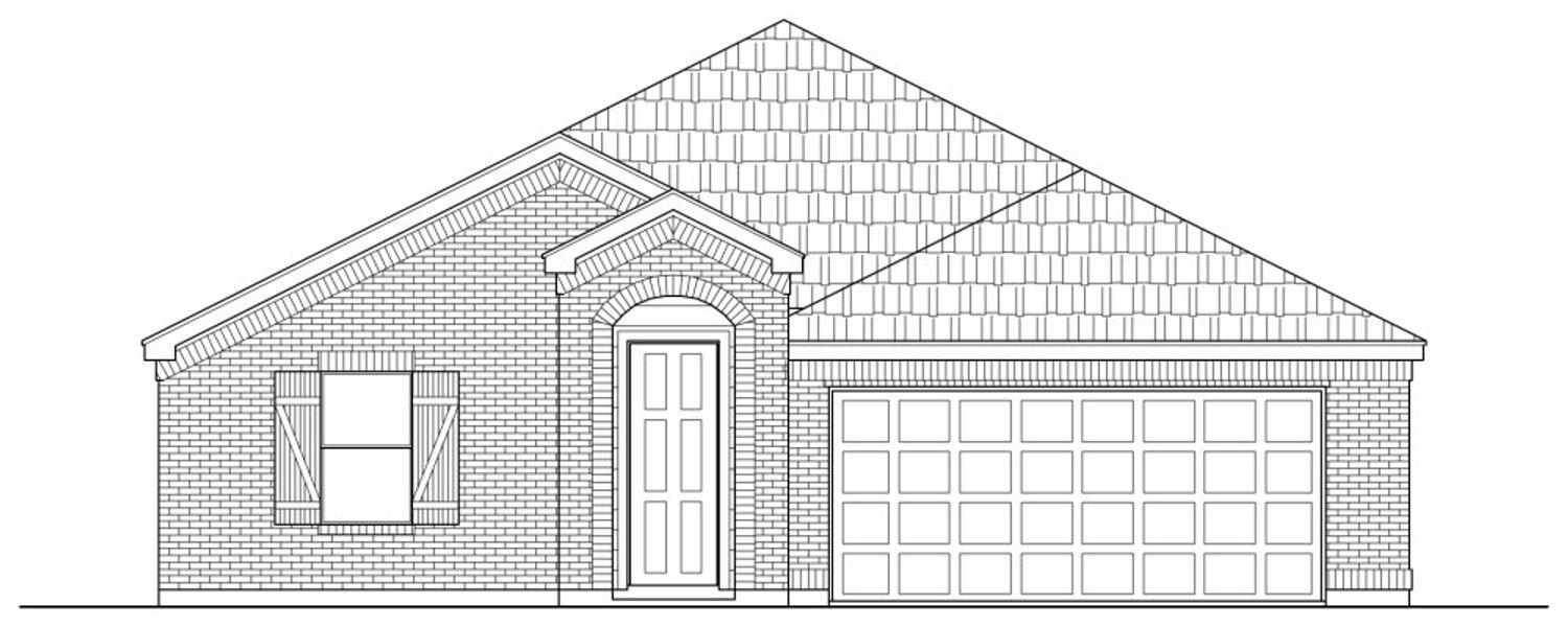 Representative rendering of the exterior for the 2001 by Texas Homes (Image 4).