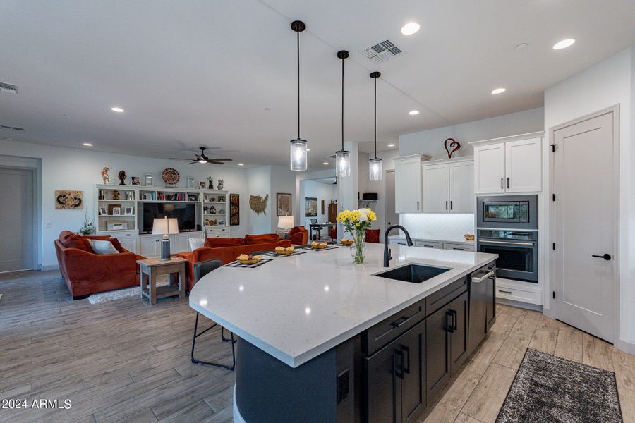 Inviting kitchen and great room