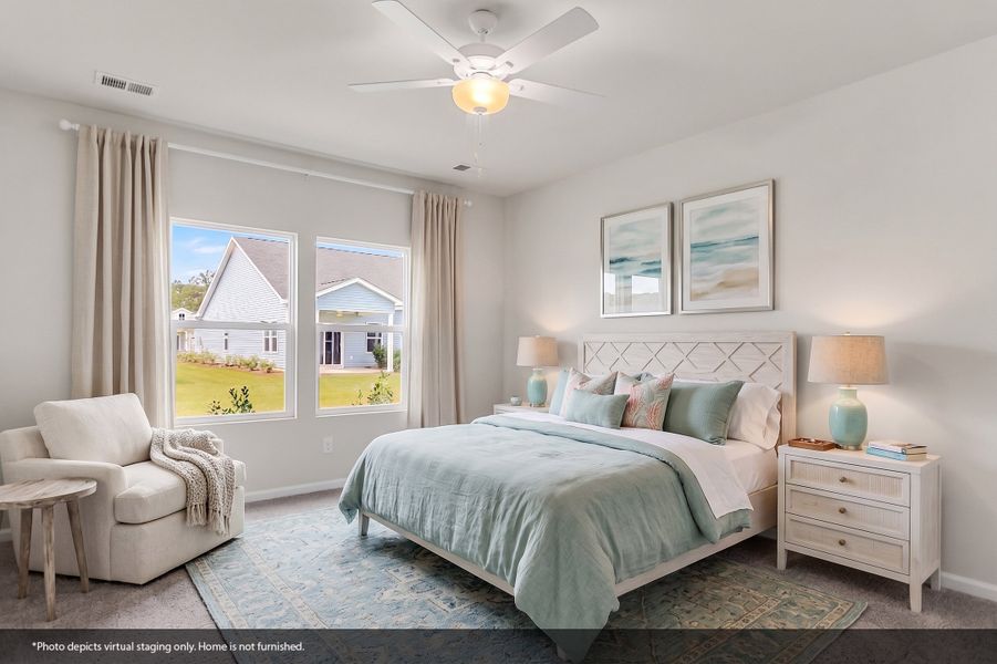 Furnished interior view inside a new home in Fairway Woods at Wyboo, Manning (Image 10).